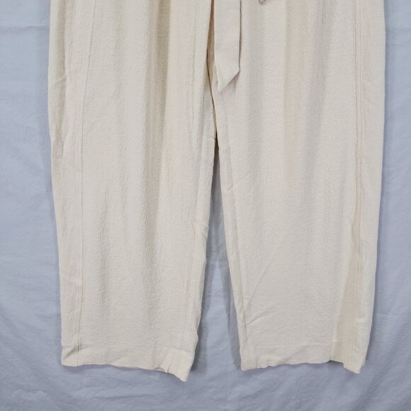 Jonathan Simkhai Emiko Wool Pant Size 0 Wide Leg Paperbag Waist Belted Pleated - Picture 13 of 15